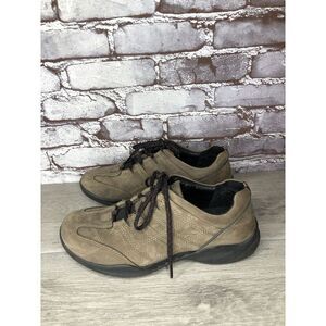 Clarks Wave Brown Suede Leather Casual Comfort Walking Shoes Men Sz 7.5M US/41EU